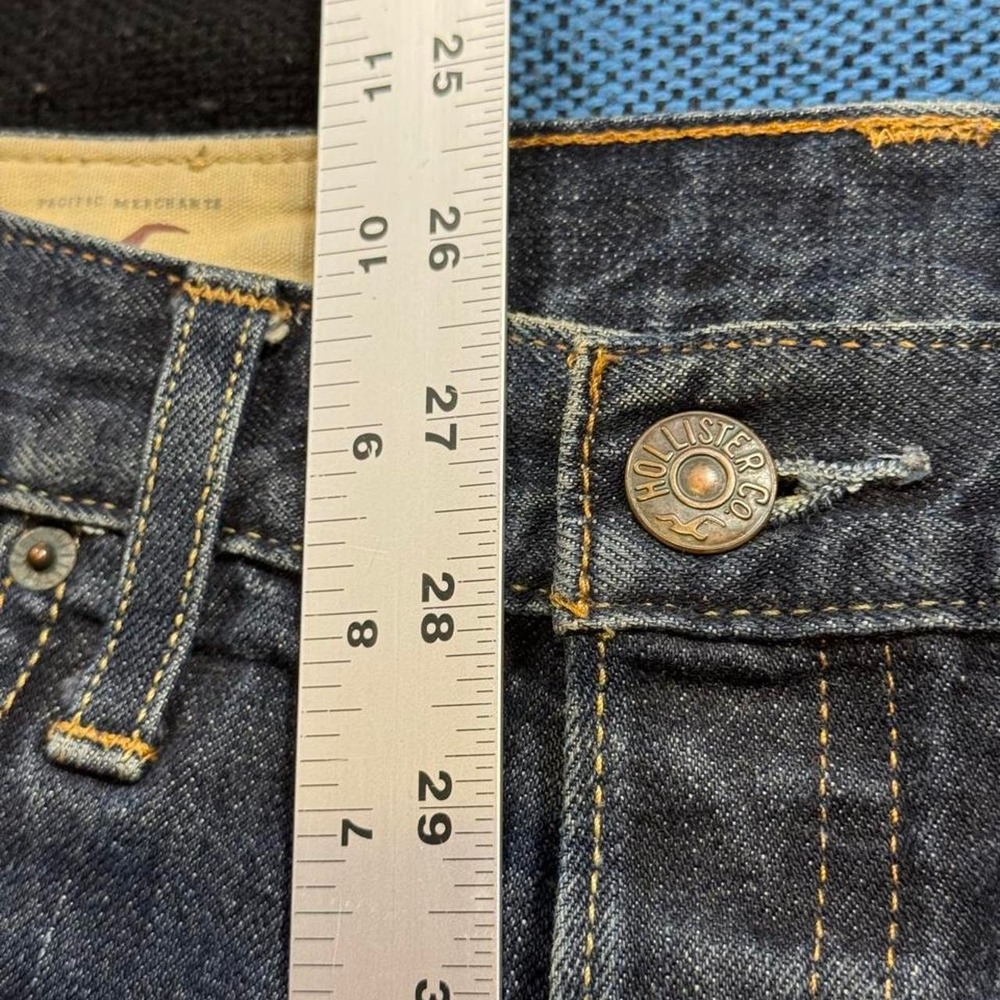 Hollister Slim Straight Jeans Mens 31x30 Blue Y2K Denim Pants - Picture 5 of 8